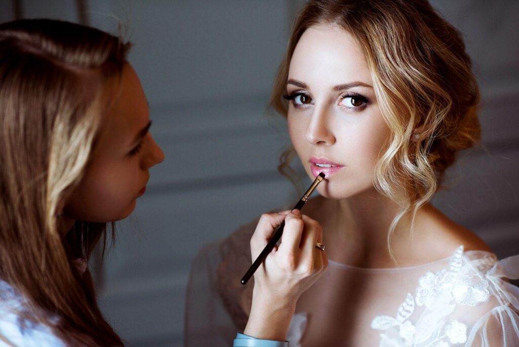 100+ Wedding Photography ideas to capture every moment 1 Bride getting her makeup done
