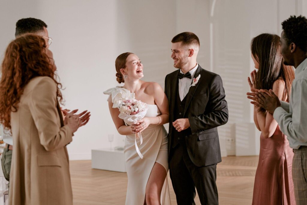 100+ Wedding Photography ideas to capture every moment 74 Guests congratulating the couple