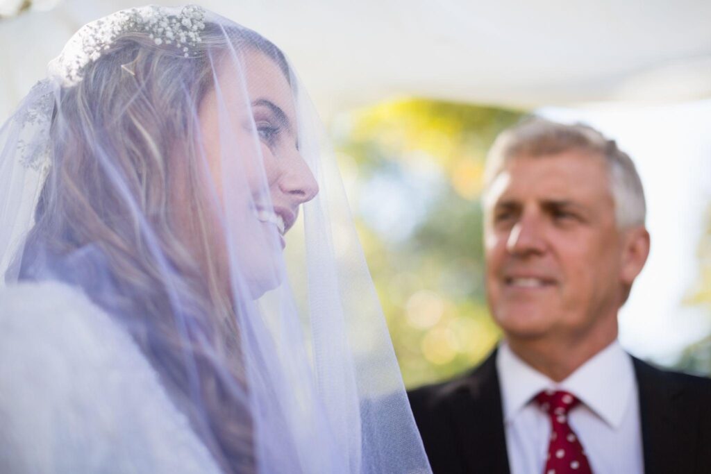 100+ Wedding Photography ideas to capture every moment 59 Post-wedding moment of Bride and dad