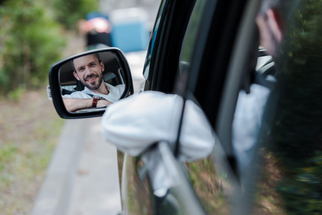 100+ Wedding Photography ideas to capture every moment 102 Reflection in car mirror