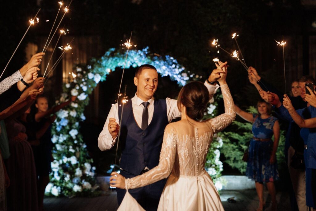100+ Wedding Photography ideas to capture every moment 92 Wedding night sparkler celebration