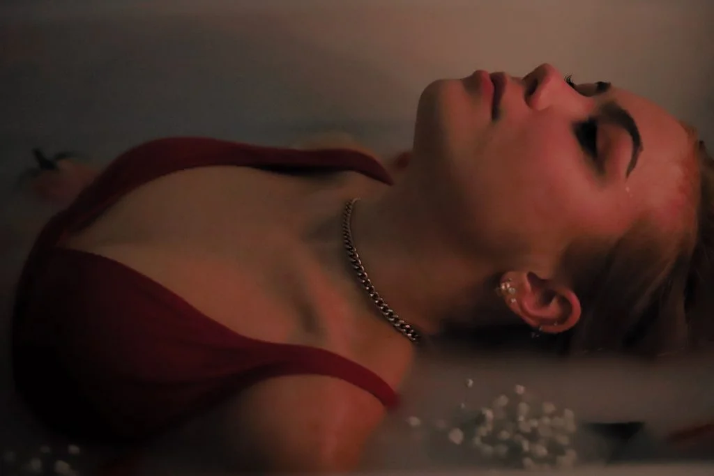 Milk Bath photoshoot from side View 1