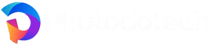 Photodotedit white logo