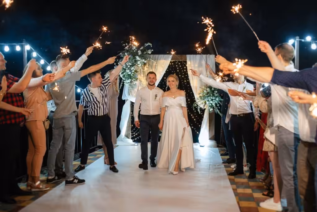 100+ Wedding Photography ideas to capture every moment 28 Bridal party entrance moment