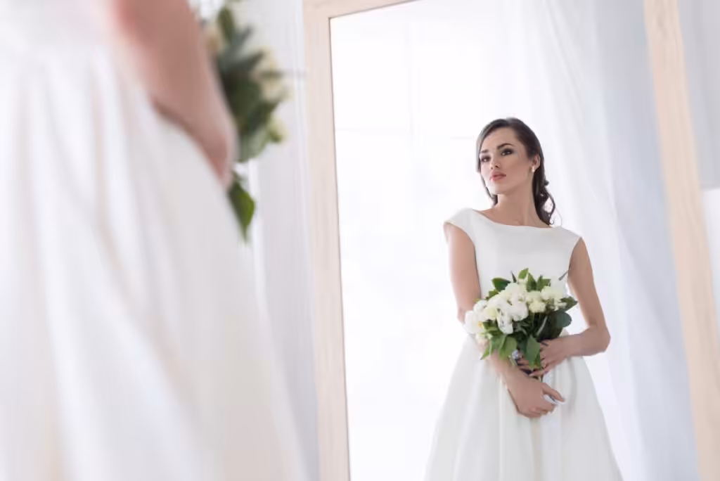 100+ Wedding Photography ideas to capture every moment 16 Reflective bridal moment before the ceremony