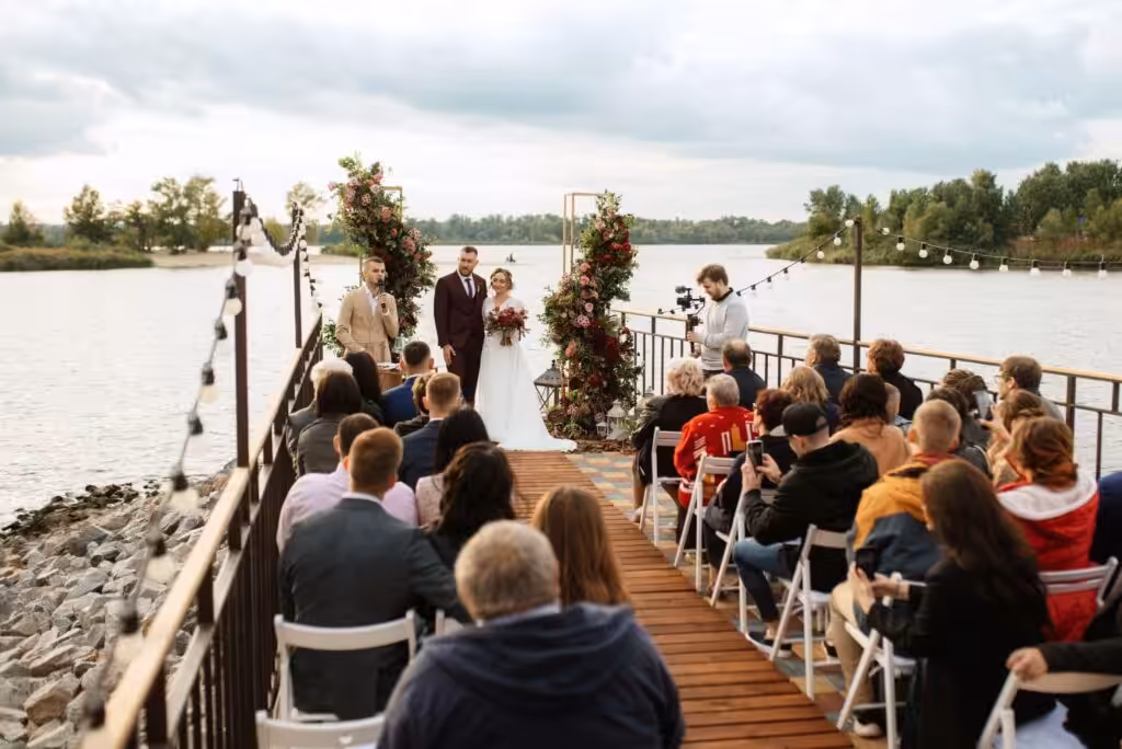 100+ Wedding Photography ideas to capture every moment 40 Wide Shot of the Whole Ceremony