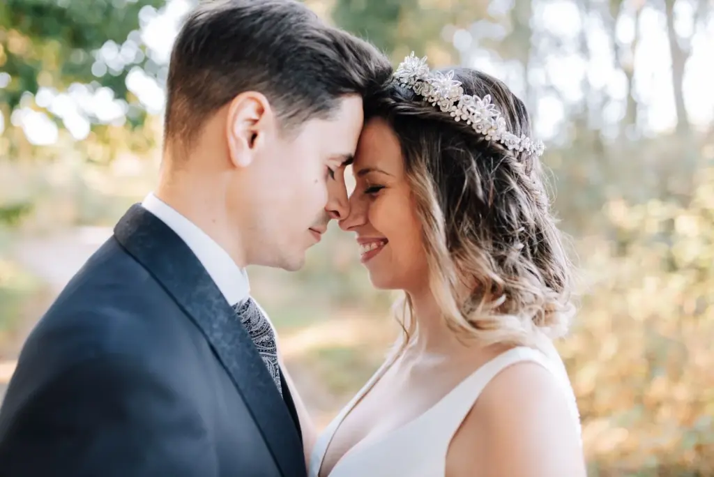 100+ Portrait Photography Ideas for Every Occasion and Style 96 Forehead-to-forehead close-up