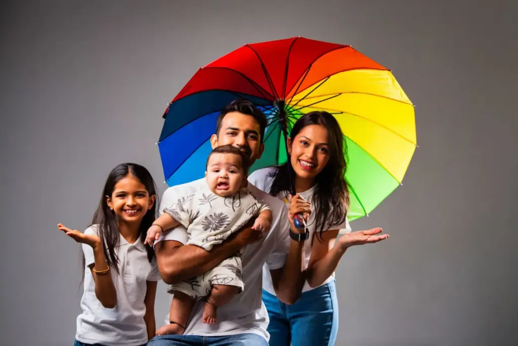 100+ Portrait Photography Ideas for Every Occasion and Style 65 Umbrella lights for family portraits