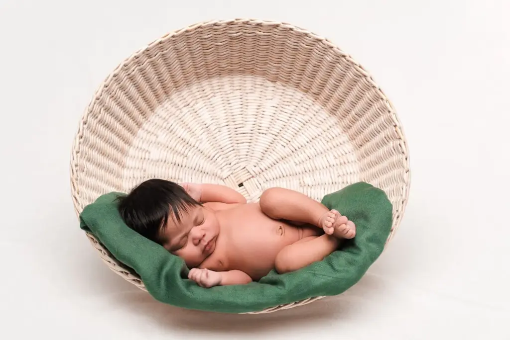 Basket with layered props