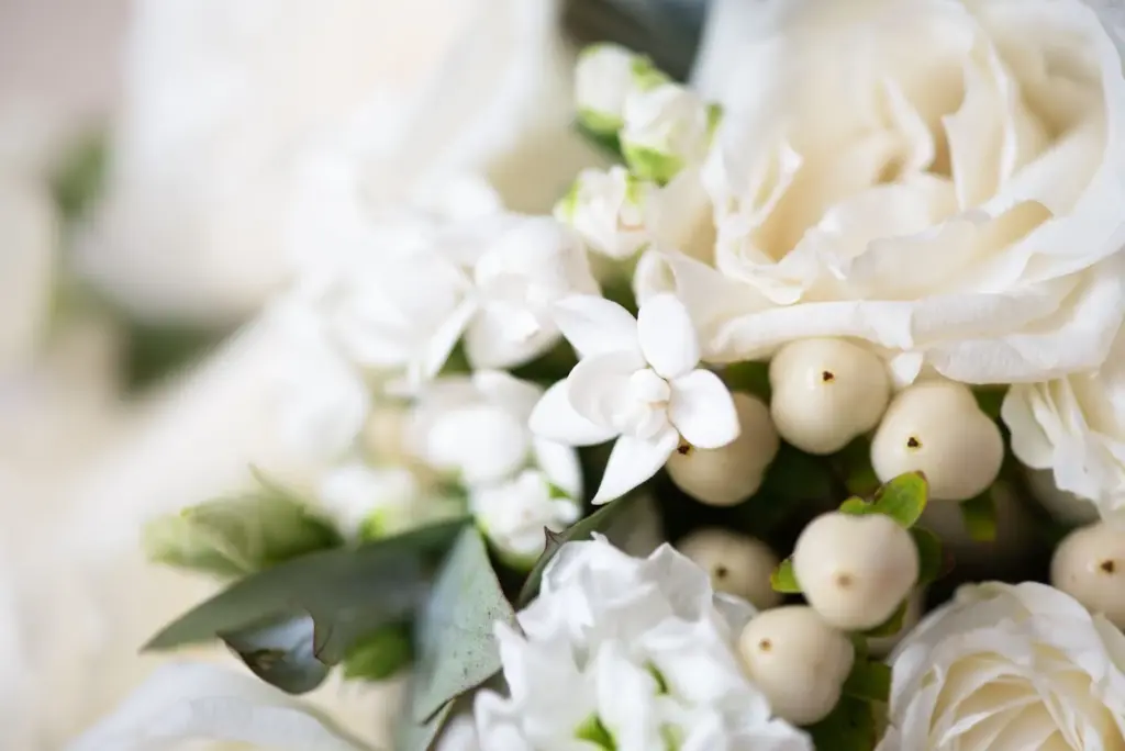 Close-up of bouquet details