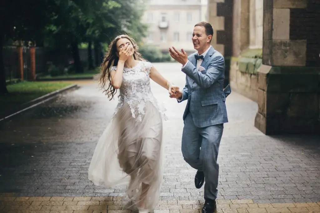 Dancing in soft rain