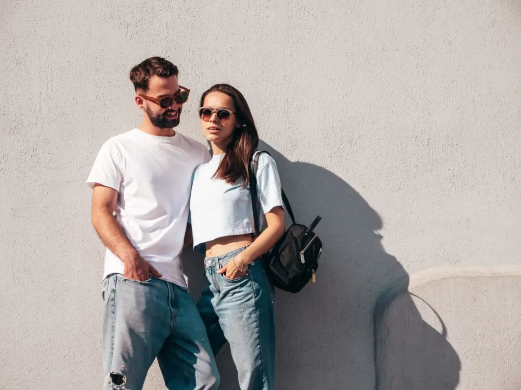 Hands in pockets, casual confidence