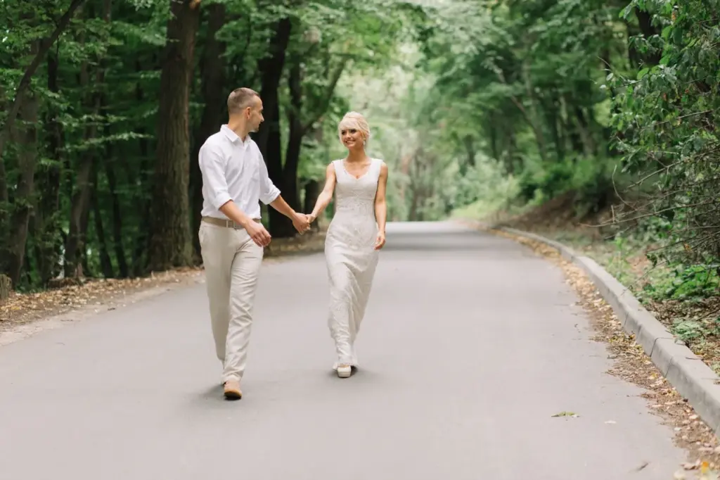 Jogging next to each other