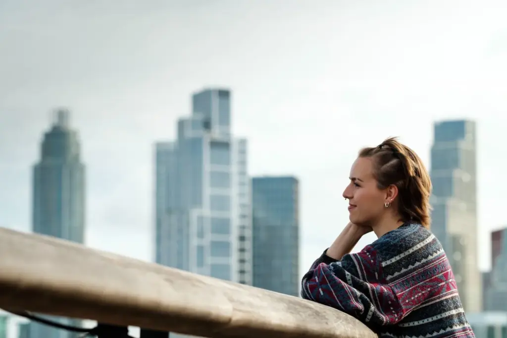 Looking away from the city