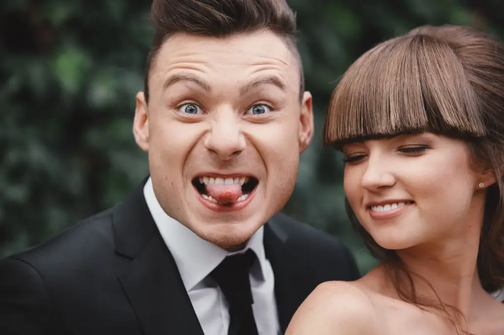 Making silly faces for fun