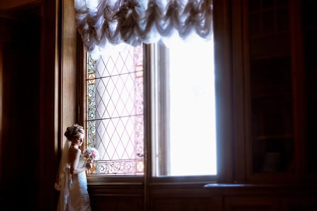 Soft light entering through the antique windows