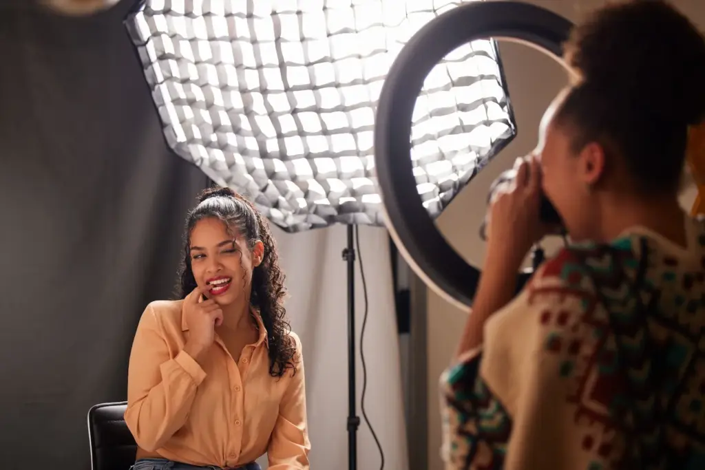 Use a reflector with hard light or beauty dish lighting
