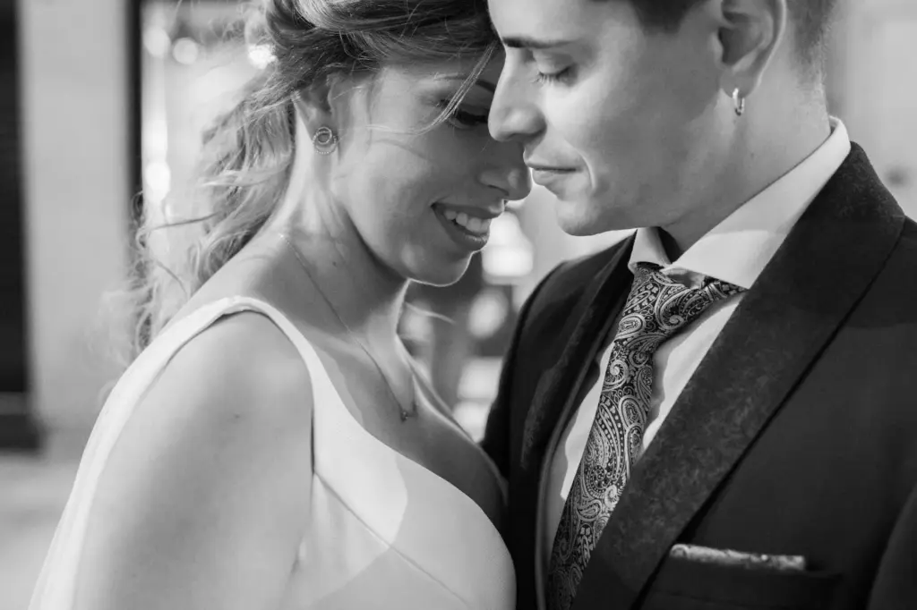 Whispered words shared between the couple