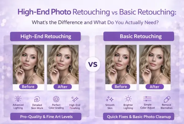 High-End Photo Retouching vs Basic Retouching: What's the Difference and What Do You Actually Need?